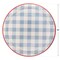 Holiday & Christmas Red White & Blue Dinner Plates Blue Gingham Party Plates 10" Round, 8-Pack
